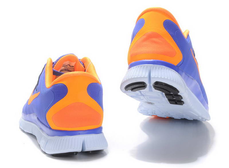 nike Free Run 5.0 V2  Mens and Womens Running Shoes New Breathable Blue Orange (1)